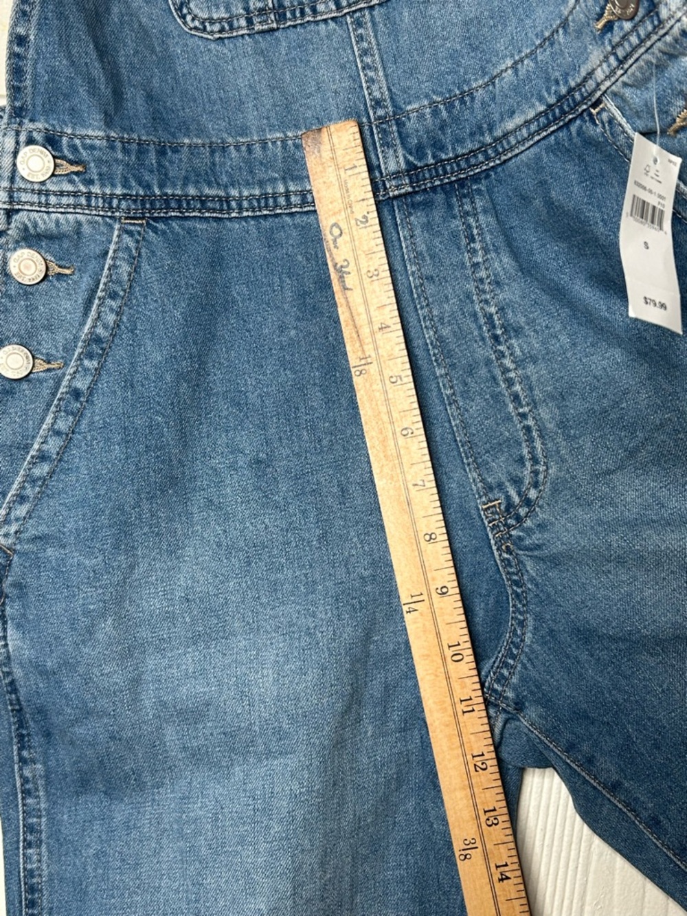 GAP Light Blue Denim Women’s Overalls - Picture 10 of 10